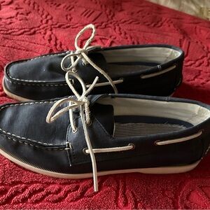 Eddie Bauer Men's Navy Boat Shoes‎ Size 10